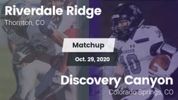 Matchup: Riverdale Ridge vs. Discovery Canyon  2020