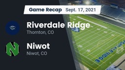 Recap: Riverdale Ridge  vs. Niwot  2021