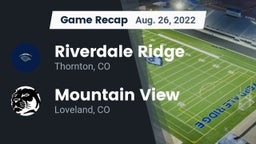 Recap: Riverdale Ridge  vs. Mountain View  2022