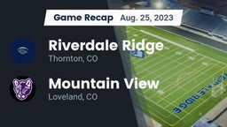 Recap: Riverdale Ridge  vs. Mountain View  2023