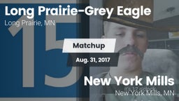Matchup: Long Prairie-Grey Ea vs. New York Mills  2017