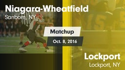Matchup: Niagara-Wheatfield vs. Lockport  2016