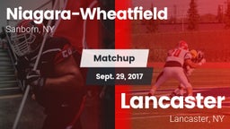 Matchup: Niagara-Wheatfield vs. Lancaster  2017