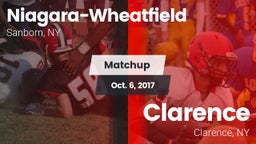 Matchup: Niagara-Wheatfield vs. Clarence  2017