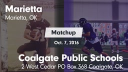 Matchup: Marietta vs. Coalgate Public Schools 2016