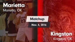 Matchup: Marietta vs. Kingston  2016