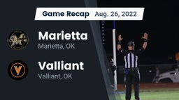 Recap: Marietta  vs. Valliant  2022