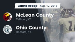 Recap: McLean County  vs. Ohio County  2018