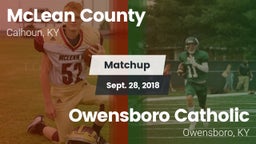 Matchup: McLean County vs. Owensboro Catholic  2018