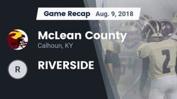 Recap: McLean County  vs. RIVERSIDE 2018