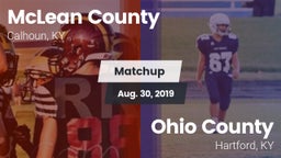 Matchup: McLean County vs. Ohio County  2019