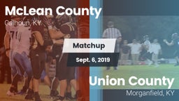 Matchup: McLean County vs. Union County  2019