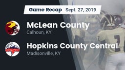 Recap: McLean County  vs. Hopkins County Central  2019