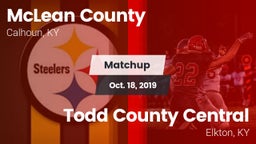 Matchup: McLean County vs. Todd County Central  2019