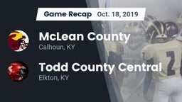 Recap: McLean County  vs. Todd County Central  2019