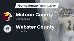 Recap: McLean County  vs. Webster County  2019