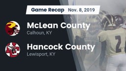 Recap: McLean County  vs. Hancock County  2019