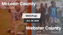 Matchup: McLean County vs. Webster County  2020