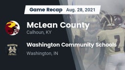 Recap: McLean County  vs. Washington Community Schools 2021