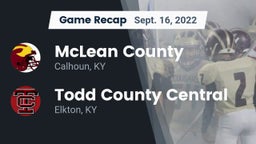 Recap: McLean County  vs. Todd County Central  2022