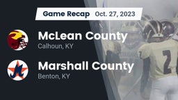 Recap: McLean County  vs. Marshall County  2023