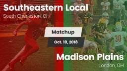 Matchup: Southeastern Local vs. Madison Plains  2018