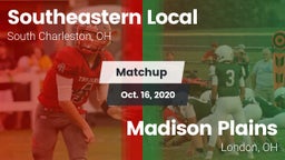 Matchup: Southeastern Local vs. Madison Plains  2020