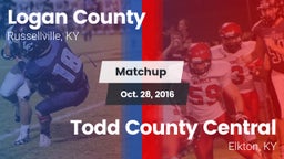 Matchup: Logan County vs. Todd County Central  2016