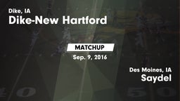 Matchup: ****-New Hartford vs. Saydel  2016