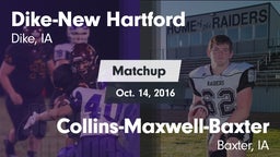 Matchup: ****-New Hartford vs. Collins-Maxwell-Baxter  2016