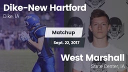 Matchup: ****-New Hartford vs. West Marshall  2017