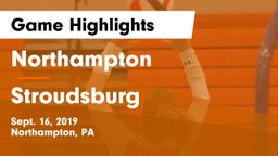 Northampton  vs Stroudsburg  Game Highlights - Sept. 16, 2019