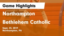 Northampton  vs Bethlehem Catholic Game Highlights - Sept. 23, 2019