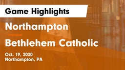 Northampton  vs Bethlehem Catholic  Game Highlights - Oct. 19, 2020