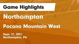 Northampton  vs Pocono Mountain West  Game Highlights - Sept. 21, 2021
