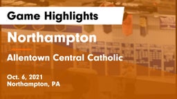 Northampton  vs Allentown Central Catholic  Game Highlights - Oct. 6, 2021