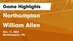 Northampton  vs William Allen  Game Highlights - Oct. 11, 2022