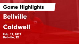 Bellville  vs Caldwell  Game Highlights - Feb. 19, 2019