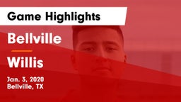 Bellville  vs Willis  Game Highlights - Jan. 3, 2020