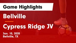 Bellville  vs Cypress Ridge JV Game Highlights - Jan. 10, 2020