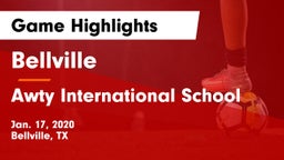 Bellville  vs Awty International School Game Highlights - Jan. 17, 2020