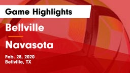 Bellville  vs Navasota  Game Highlights - Feb. 28, 2020