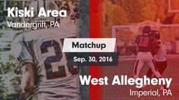 Matchup: Kiski Area vs. West Allegheny  2016