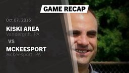 Recap: Kiski Area  vs. McKeesport  2016