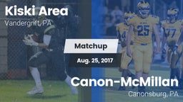 Matchup: Kiski Area vs. Canon-McMillan  2017