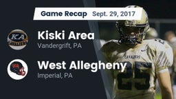 Recap: Kiski Area  vs. West Allegheny  2017