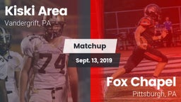 Matchup: Kiski Area vs. Fox Chapel  2019