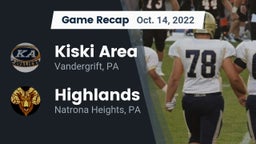 Recap: Kiski Area  vs. Highlands  2022