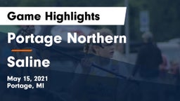 Portage Northern  vs Saline  Game Highlights - May 15, 2021
