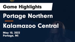 Portage Northern  vs Kalamazoo Central  Game Highlights - May 10, 2022